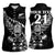 New Zealand Rugby Custom Women Sleeveless Polo Shirt Opango All Black Fern