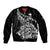 New Zealand Kiwi Rugby Sleeve Zip Bomber Jacket LT9 Unisex Black - Polynesian Pride