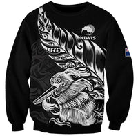 New Zealand Kiwi Rugby Sweatshirt LT9 Unisex Black - Polynesian Pride
