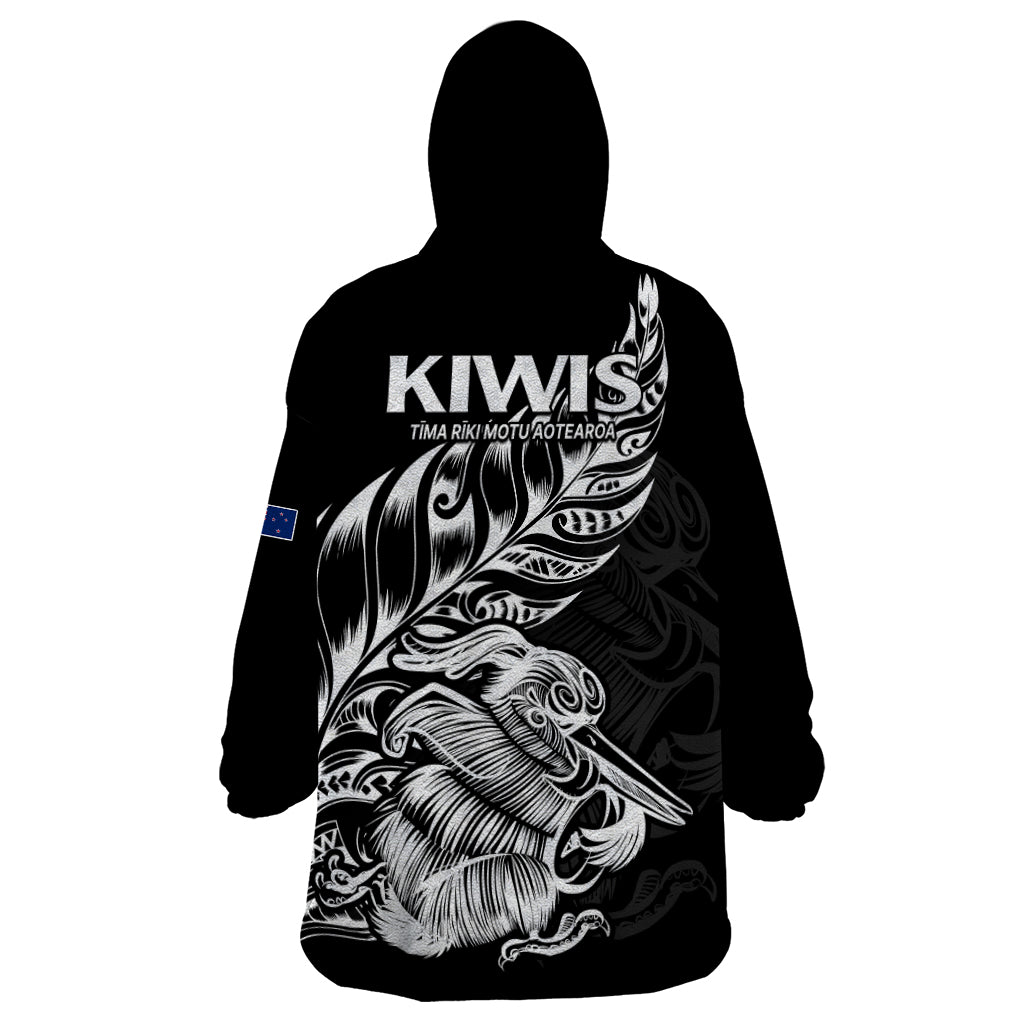 New Zealand Kiwi Rugby Wearable Blanket Hoodie LT9 - Polynesian Pride