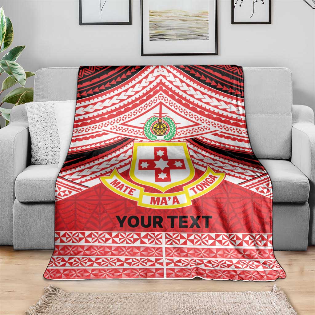 Personalised Kolisi Tonga College Atele Blanket Polynesian Ngatu Tribal LT9 - Polynesian Pride