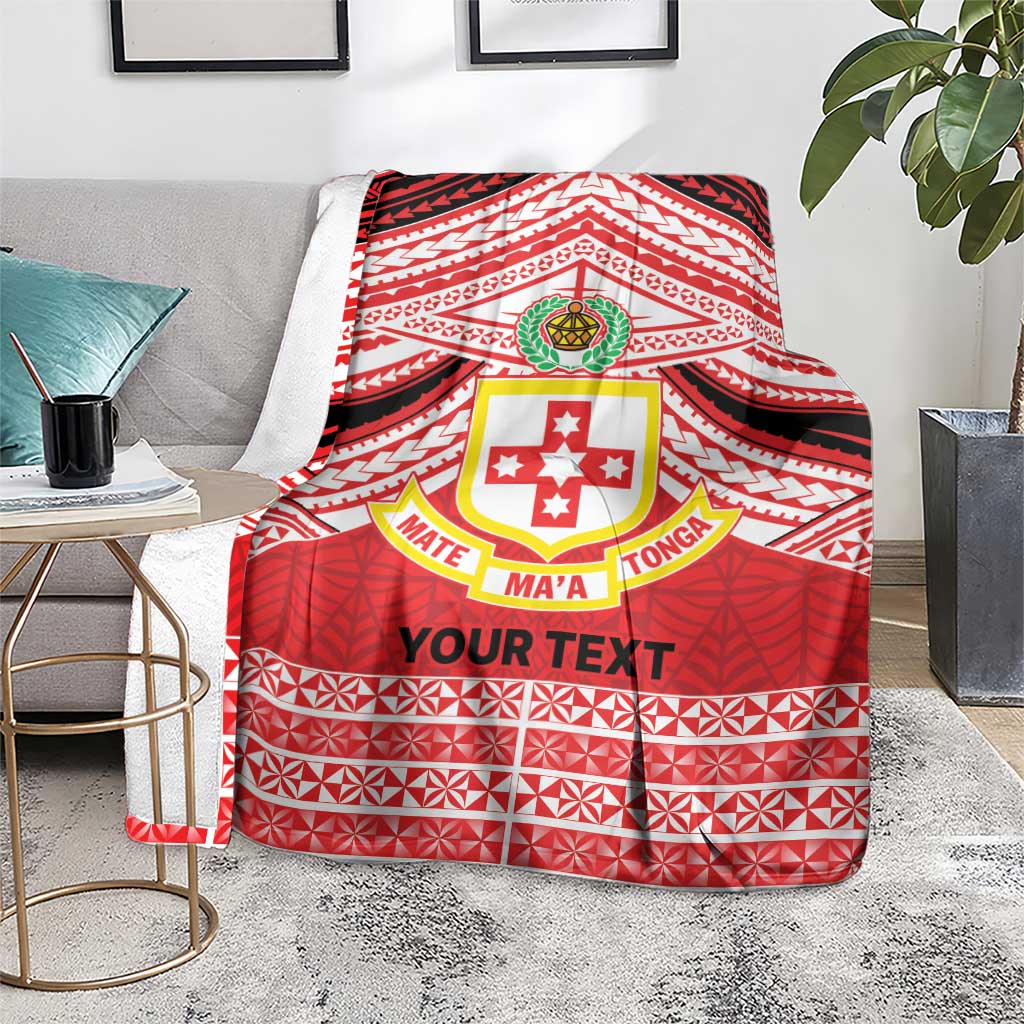 Personalised Kolisi Tonga College Atele Blanket Polynesian Ngatu Tribal LT9 - Polynesian Pride