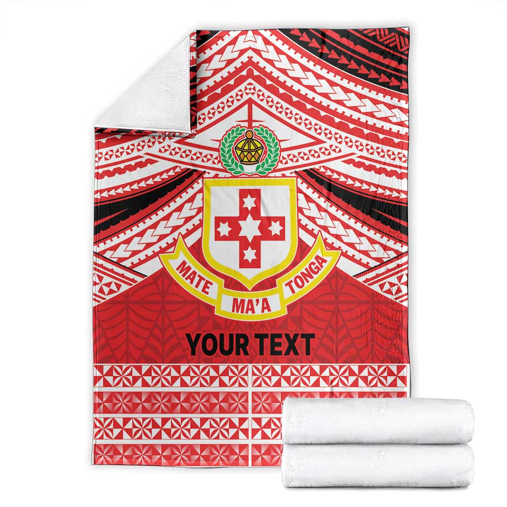 Personalised Kolisi Tonga College Atele Blanket Polynesian Ngatu Tribal LT9 - Polynesian Pride