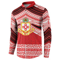 Personalised Kolisi Tonga College Atele Button Sweatshirt Polynesian Ngatu Tribal LT9 - Polynesian Pride