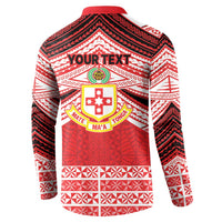 Personalised Kolisi Tonga College Atele Button Sweatshirt Polynesian Ngatu Tribal LT9 - Polynesian Pride