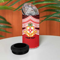 Personalised Kolisi Tonga College Atele 4 in 1 Can Cooler Tumbler Polynesian Ngatu Tribal LT9 - Polynesian Pride