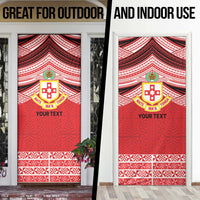 Personalised Kolisi Tonga College Atele Door Cover Polynesian Ngatu Tribal LT9 - Polynesian Pride