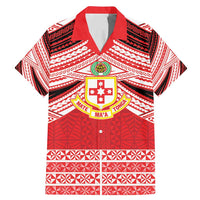 Personalised Kolisi Tonga College Atele Family Matching Mermaid Dress and Hawaiian Shirt Polynesian Ngatu Tribal