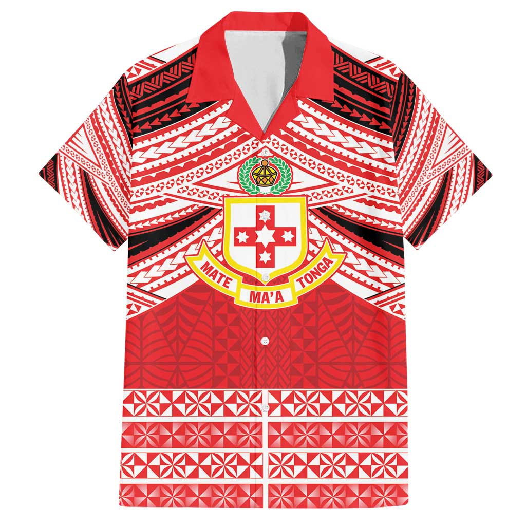 Personalised Kolisi Tonga College Atele Family Matching Summer Maxi Dress and Hawaiian Shirt Polynesian Ngatu Tribal