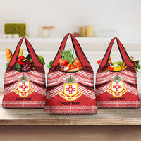 Personalised Kolisi Tonga College Atele Grocery Bag Polynesian Ngatu Tribal LT9 3-pack One Size Red - Polynesian Pride