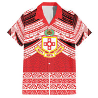 Personalised Kolisi Tonga College Atele Hawaiian Shirt Polynesian Ngatu Tribal LT9 Red - Polynesian Pride