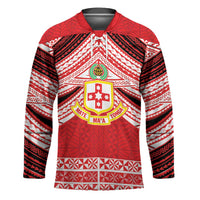 Personalised Kolisi Tonga College Atele Hockey Jersey Polynesian Ngatu Tribal - Polynesian Pride