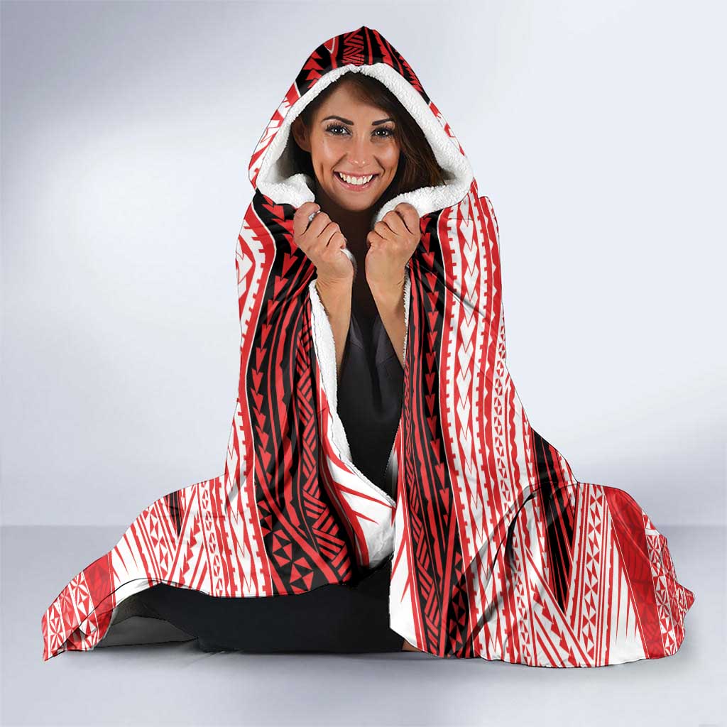 Personalised Kolisi Tonga College Atele Hooded Blanket Polynesian Ngatu Tribal LT9 - Polynesian Pride