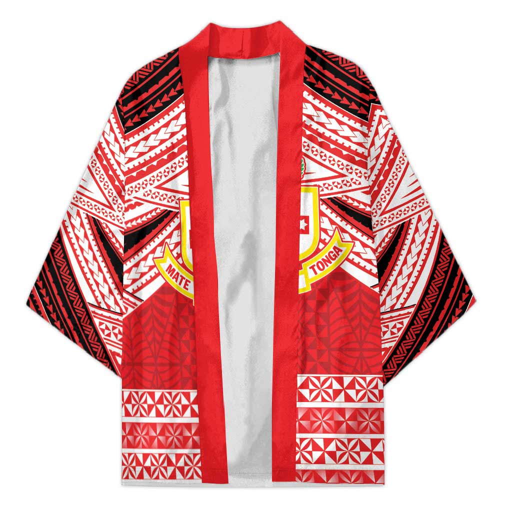 Personalised Kolisi Tonga College Atele Kimono Polynesian Ngatu Tribal LT9 Unisex Red - Polynesian Pride