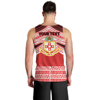 Personalised Kolisi Tonga College Atele Men Tank Top Polynesian Ngatu Tribal LT9 - Polynesian Pride