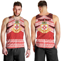 Personalised Kolisi Tonga College Atele Men Tank Top Polynesian Ngatu Tribal LT9 - Polynesian Pride