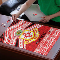 Personalised Kolisi Tonga College Atele Puzzle Polynesian Ngatu Tribal LT9 - Polynesian Pride