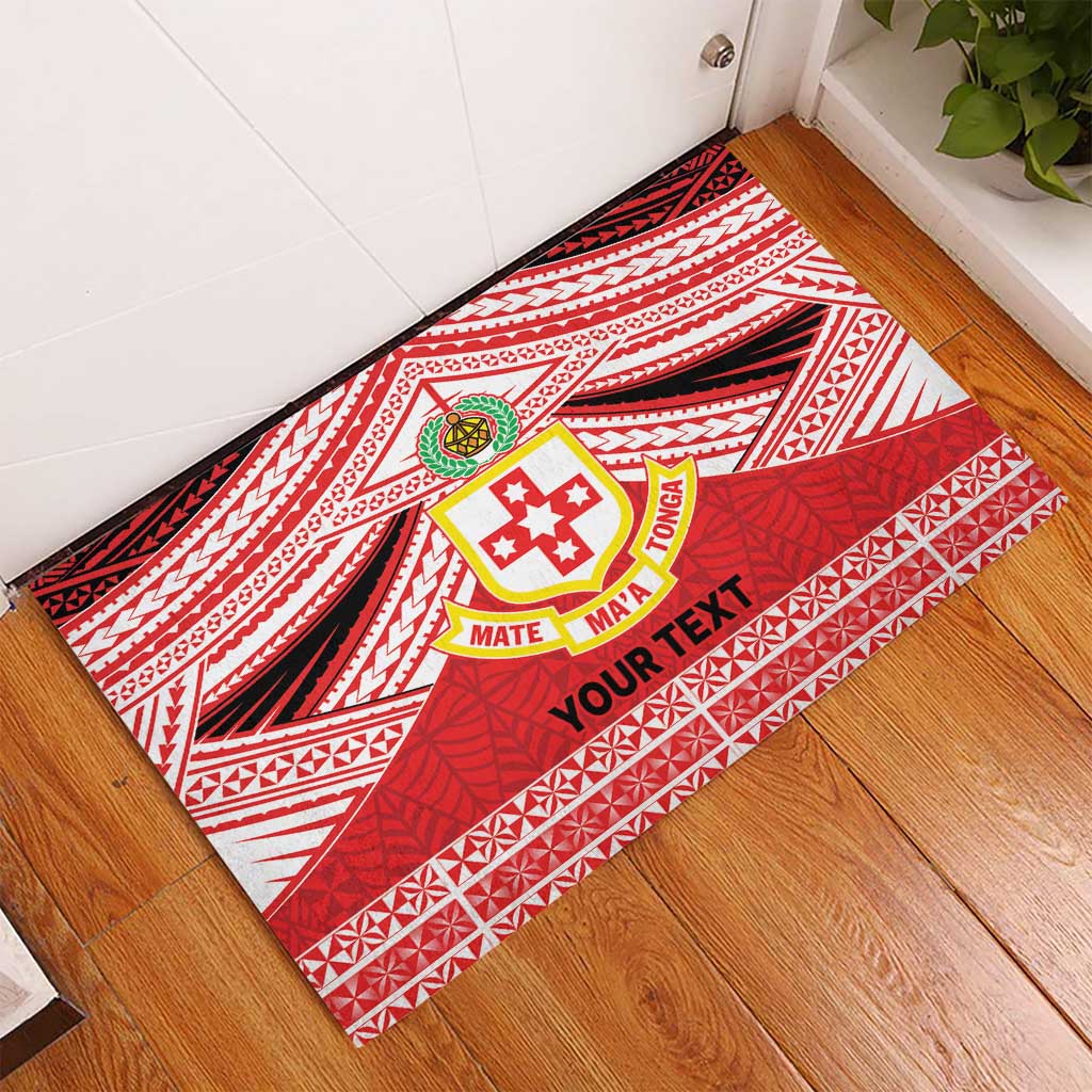 Personalised Kolisi Tonga College Atele Rubber Doormat Polynesian Ngatu Tribal LT9 - Polynesian Pride