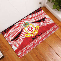 Personalised Kolisi Tonga College Atele Rubber Doormat Polynesian Ngatu Tribal LT9 - Polynesian Pride