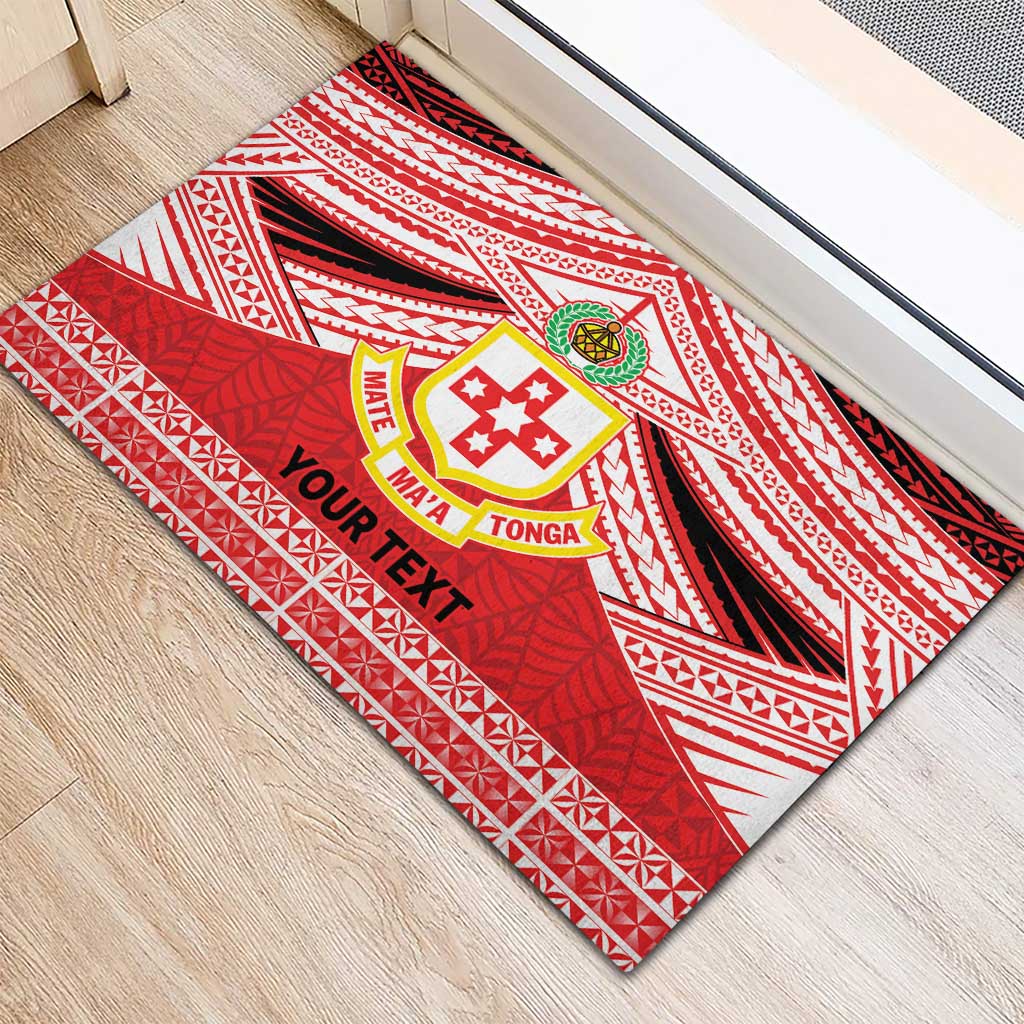 Personalised Kolisi Tonga College Atele Rubber Doormat Polynesian Ngatu Tribal LT9 - Polynesian Pride