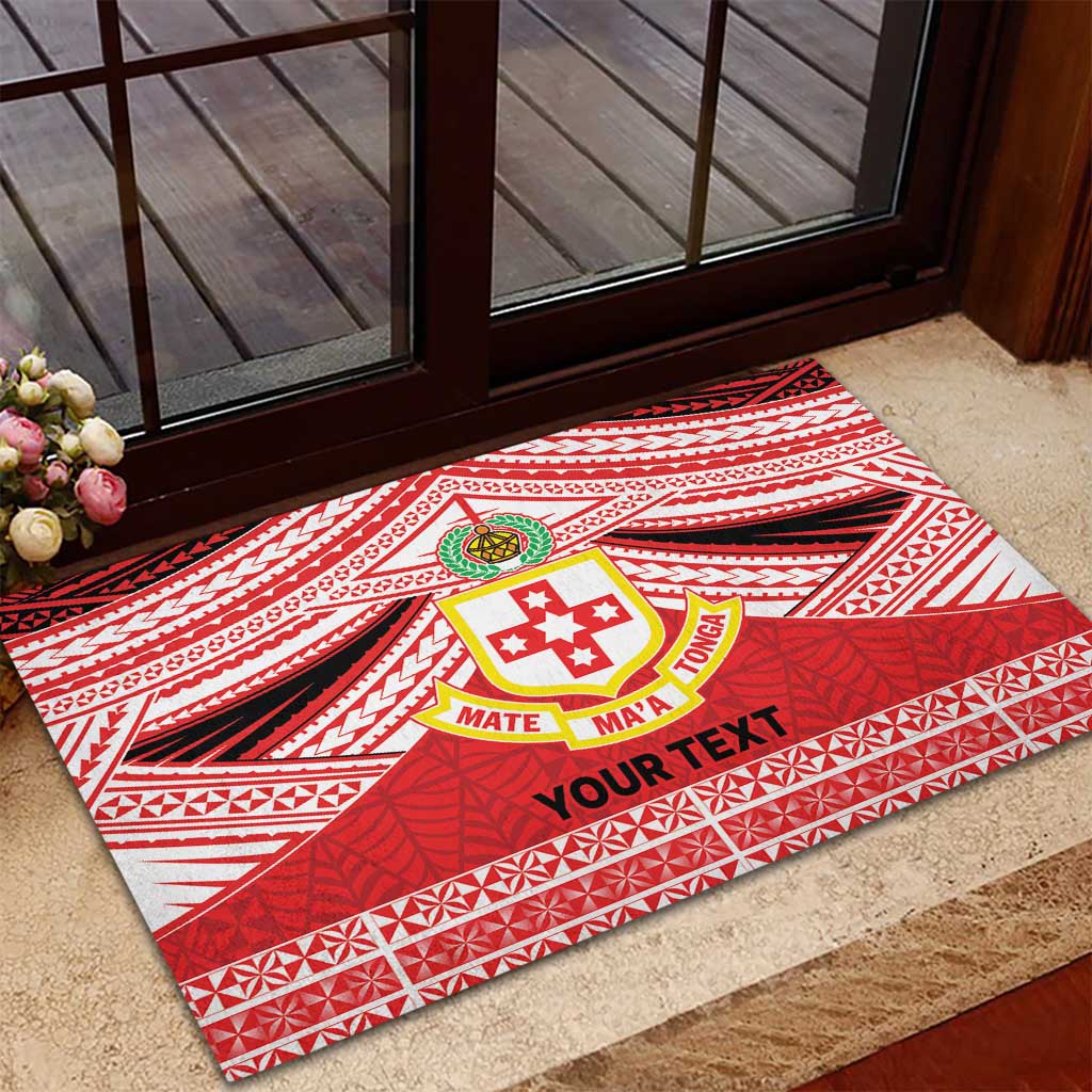 Personalised Kolisi Tonga College Atele Rubber Doormat Polynesian Ngatu Tribal LT9 - Polynesian Pride