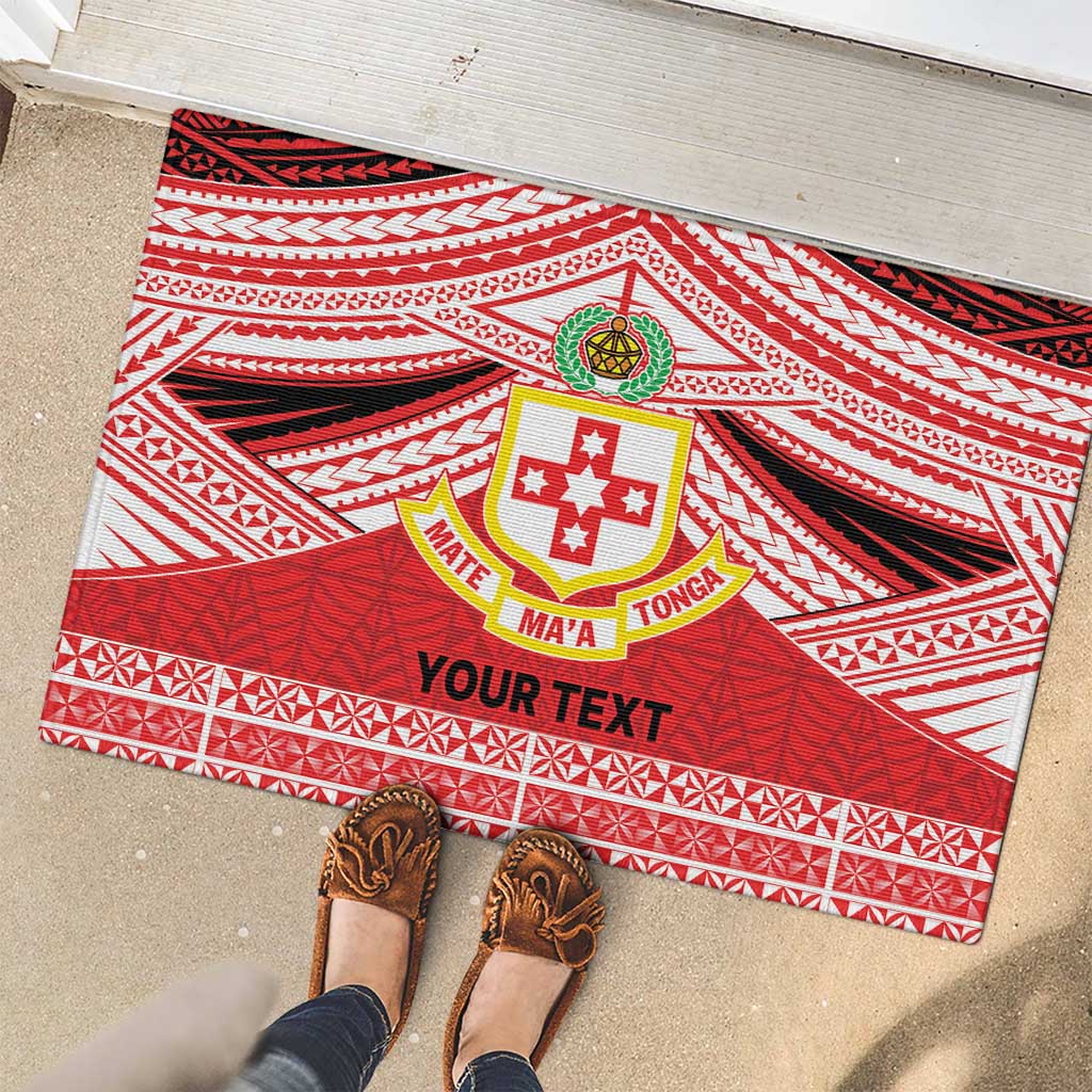 Personalised Kolisi Tonga College Atele Rubber Doormat Polynesian Ngatu Tribal LT9 - Polynesian Pride