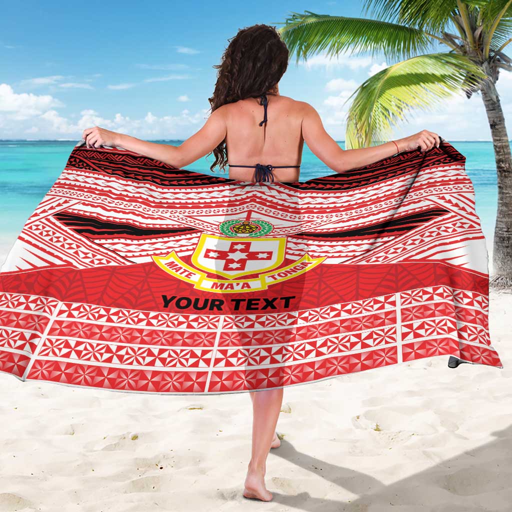 Personalised Kolisi Tonga College Atele Sarong Polynesian Ngatu Tribal