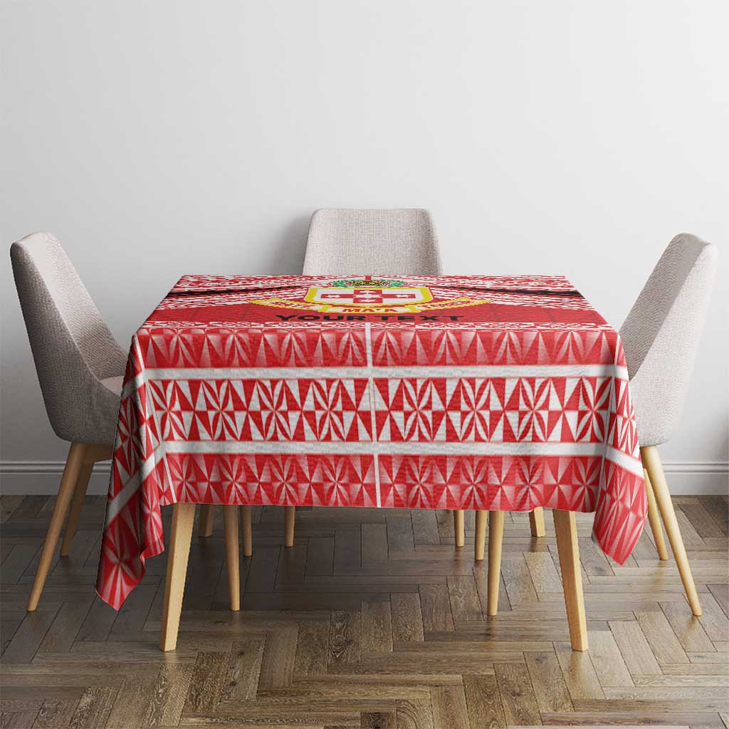 Personalised Kolisi Tonga College Atele Tablecloth Polynesian Ngatu Tribal LT9 - Polynesian Pride