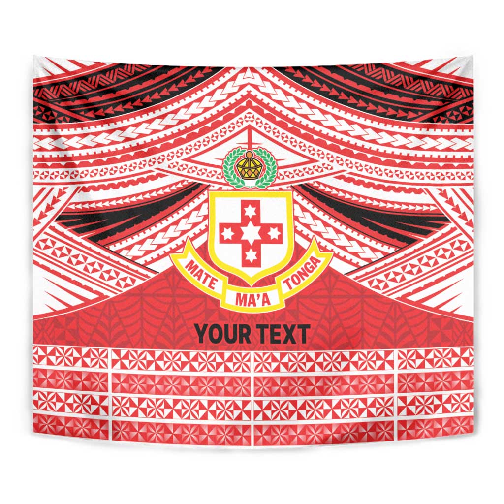 Personalised Kolisi Tonga College Atele Tapestry Polynesian Ngatu Tribal