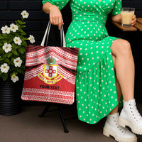 Personalised Kolisi Tonga College Atele Tote Bag Polynesian Ngatu Tribal - Polynesian Pride