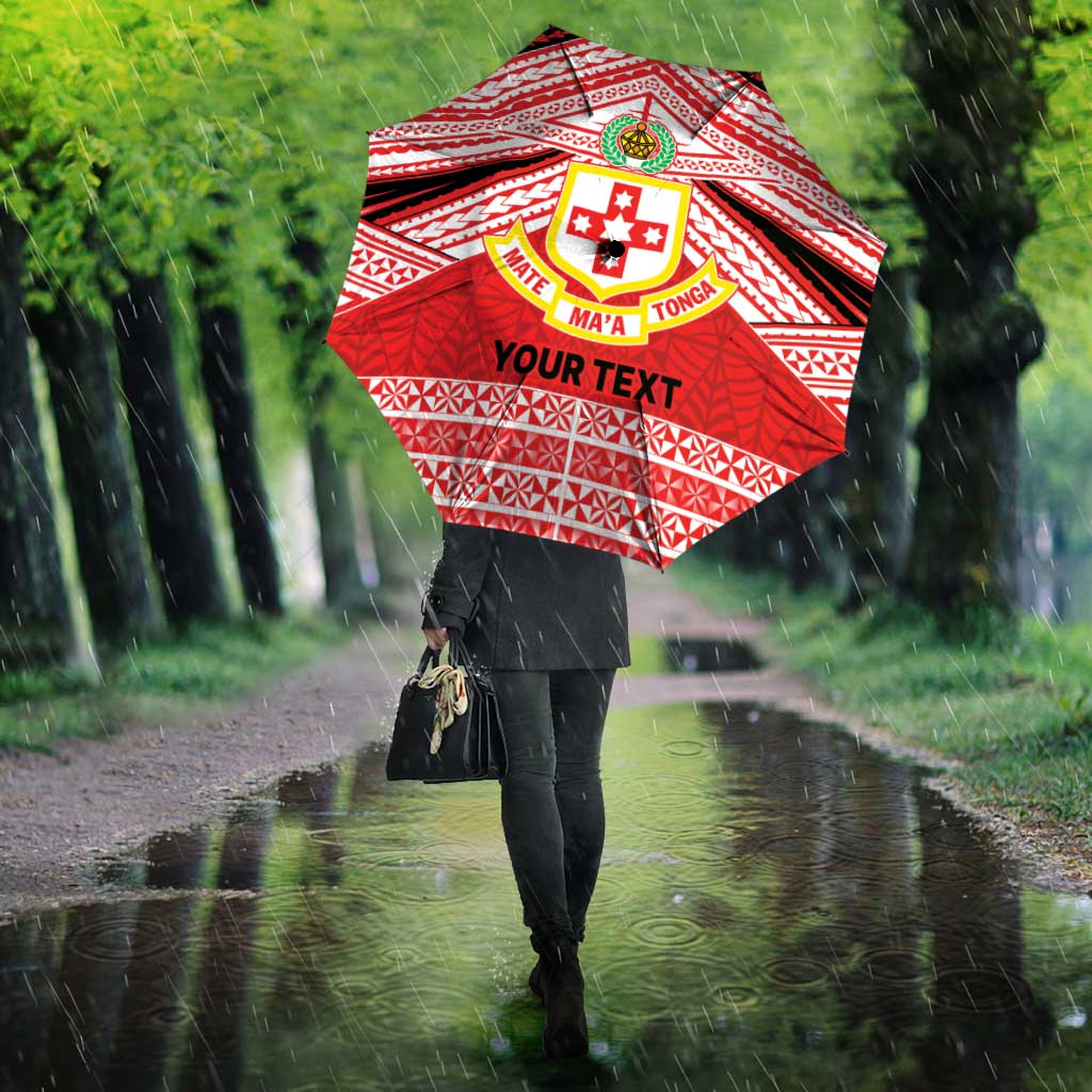 Personalised Kolisi Tonga College Atele Umbrella Polynesian Ngatu Tribal LT9 - Polynesian Pride