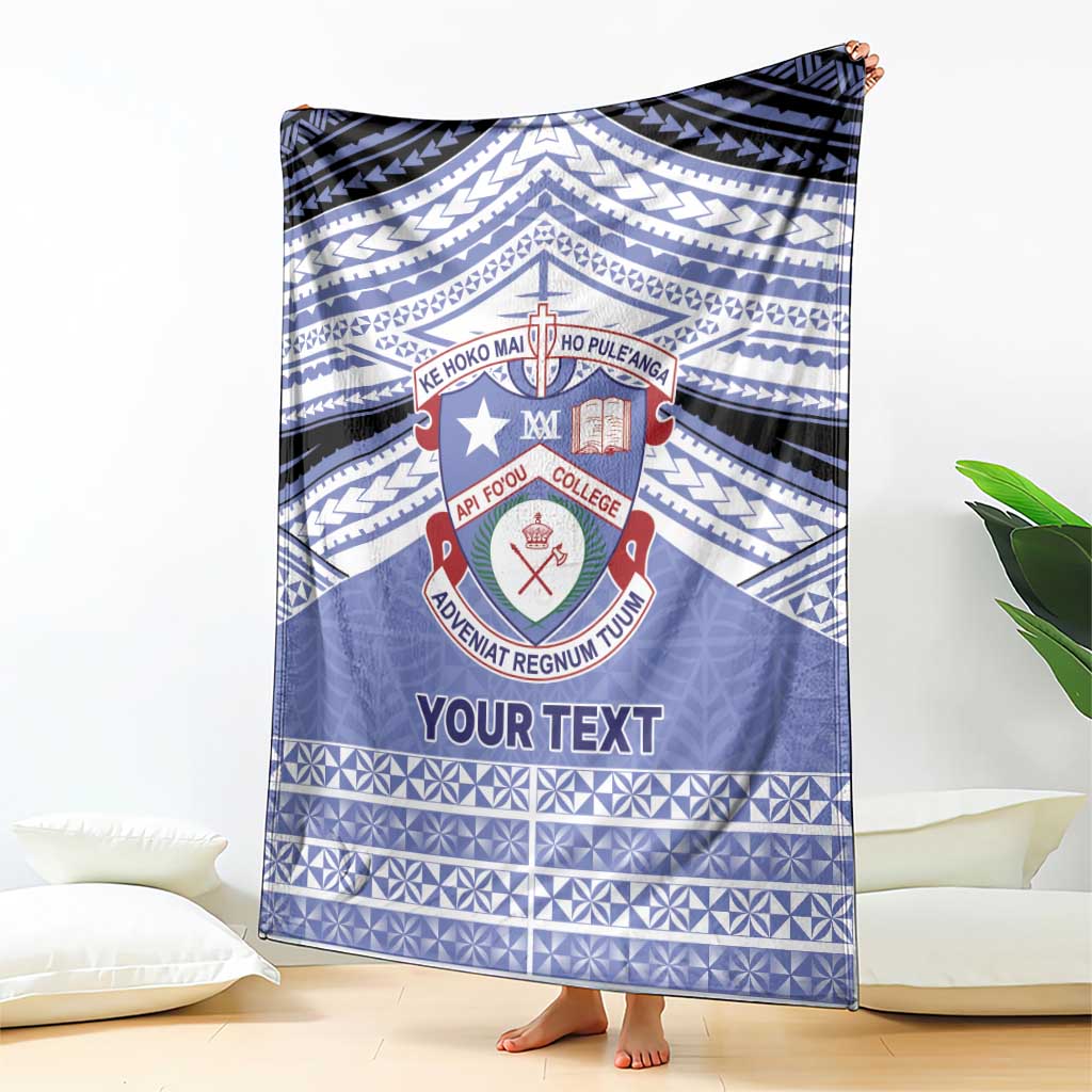 Personalised Tonga Apifoou College Blanket Polynesian Ngatu Tribal LT9 - Polynesian Pride