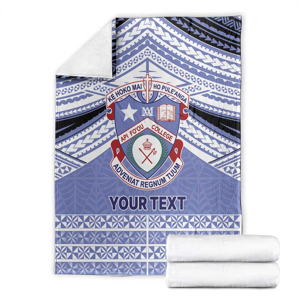 Personalised Tonga Apifoou College Blanket Polynesian Ngatu Tribal LT9 - Polynesian Pride