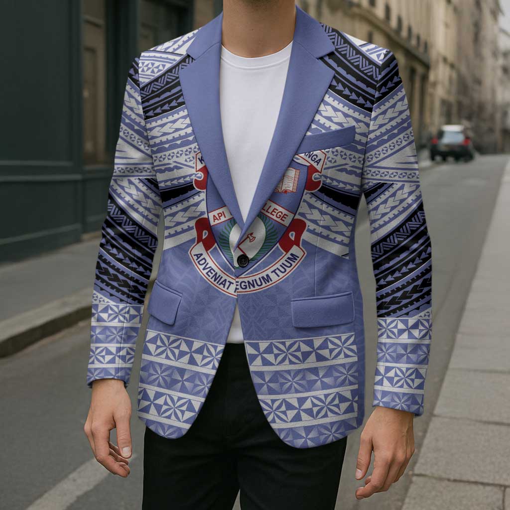 Personalised Tonga Apifoou College Blazer Polynesian Ngatu Tribal - Polynesian Pride