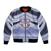 Personalised Tonga Apifoou College Bomber Jacket Polynesian Ngatu Tribal