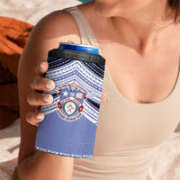 Personalised Tonga Apifoou College 4 in 1 Can Cooler Tumbler Polynesian Ngatu Tribal LT9 - Polynesian Pride