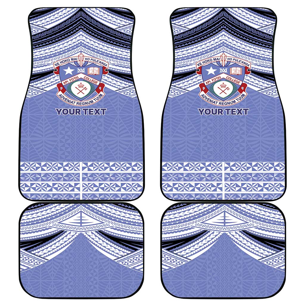 Personalised Tonga Apifoou College Car Mats Polynesian Ngatu Tribal LT9 - Polynesian Pride