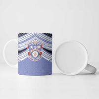 Personalised Tonga Apifoou College Ceramic Mug Polynesian Ngatu Tribal - Polynesian Pride