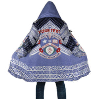 Personalised Tonga Apifoou College Cloak Polynesian Ngatu Tribal LT9 Unisex Blue - Polynesian Pride