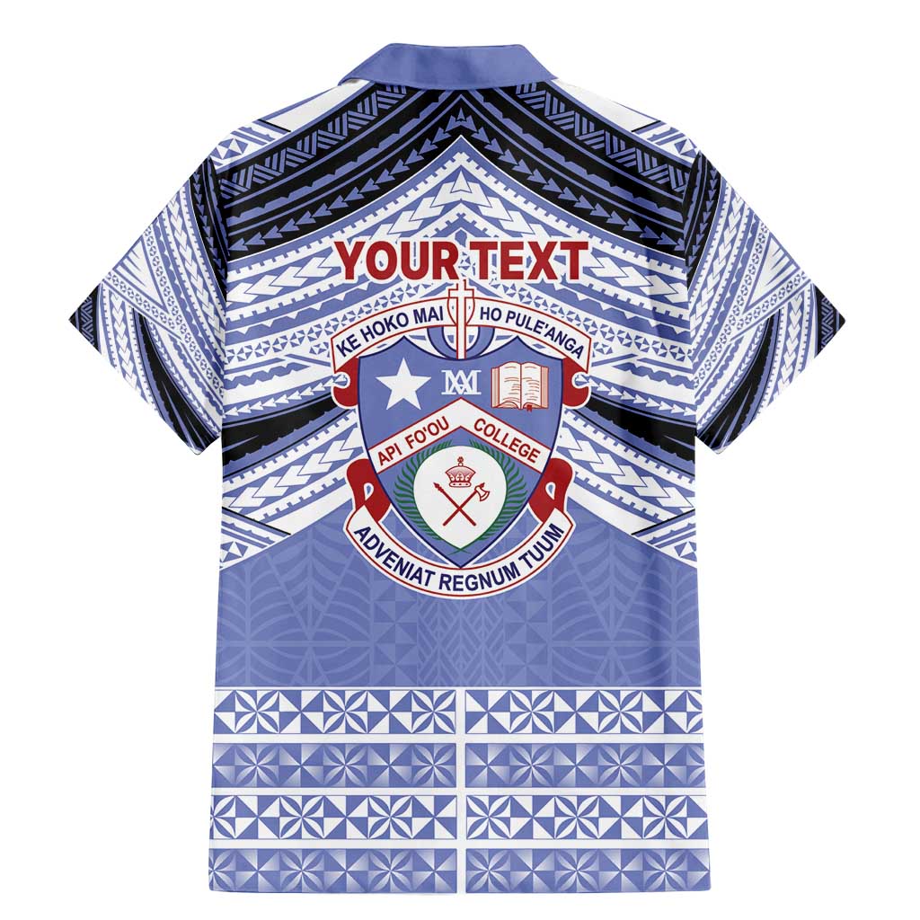 Personalised Tonga Apifoou College Family Matching Mermaid Dress and Hawaiian Shirt Polynesian Ngatu Tribal