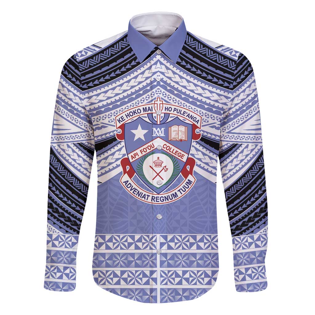 Personalised Tonga Apifoou College Family Matching Mermaid Dress and Hawaiian Shirt Polynesian Ngatu Tribal