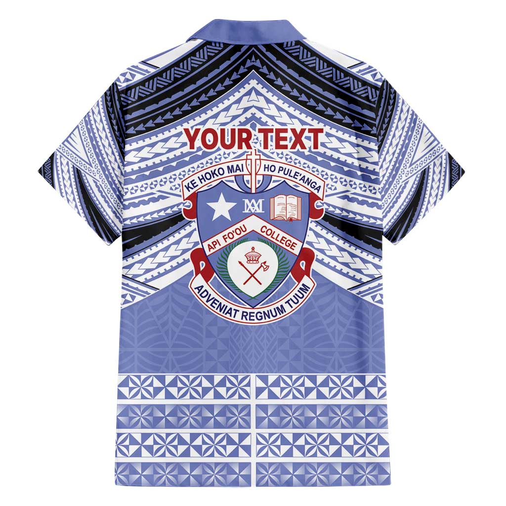 Personalised Tonga Apifoou College Hawaiian Shirt Polynesian Ngatu Tribal LT9 - Polynesian Pride