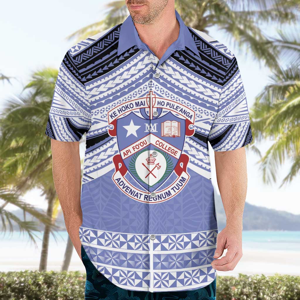 Personalised Tonga Apifoou College Hawaiian Shirt Polynesian Ngatu Tribal LT9 - Polynesian Pride