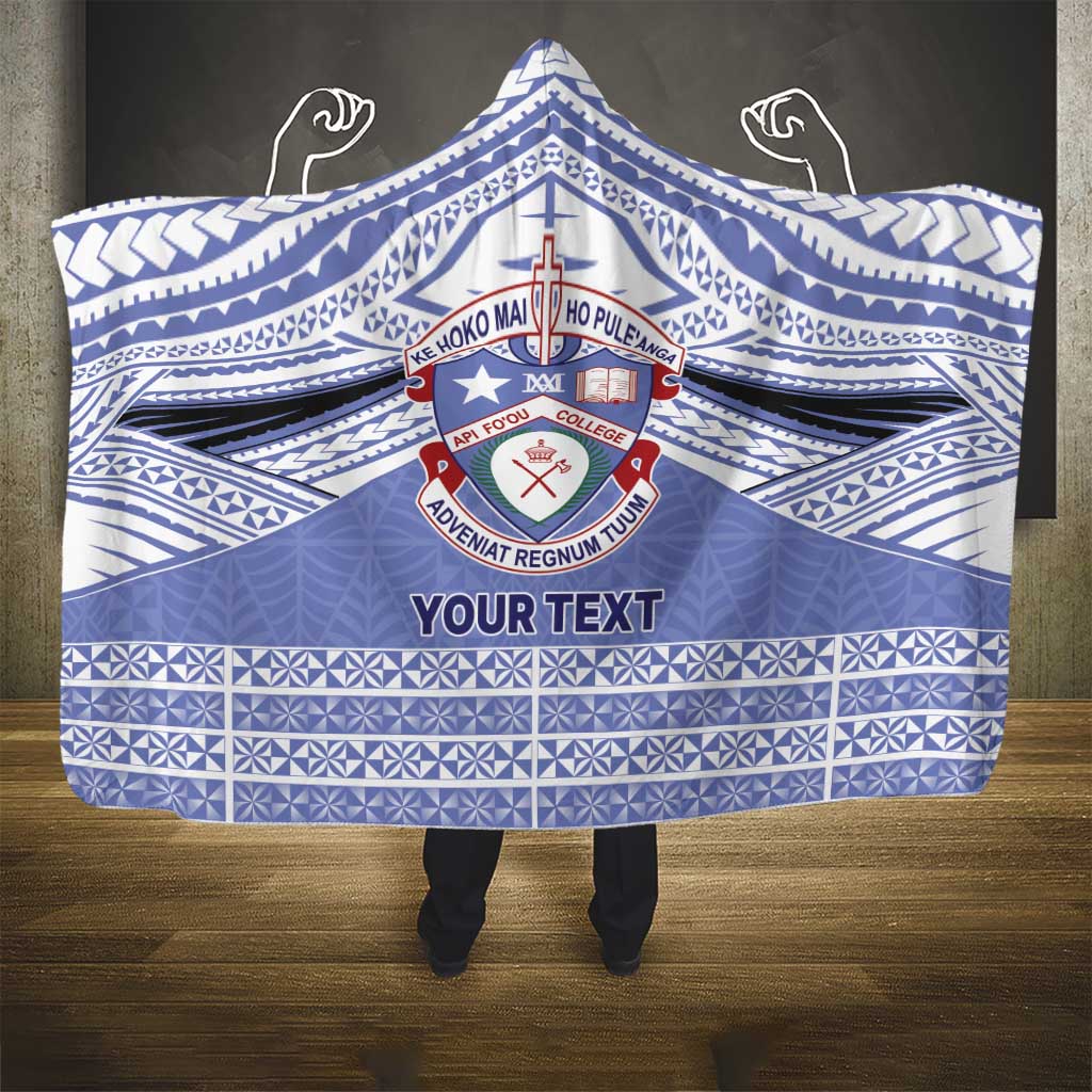 Personalised Tonga Apifoou College Hooded Blanket Polynesian Ngatu Tribal LT9 - Polynesian Pride