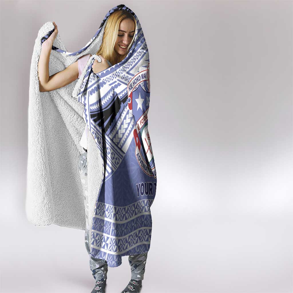 Personalised Tonga Apifoou College Hooded Blanket Polynesian Ngatu Tribal LT9 - Polynesian Pride