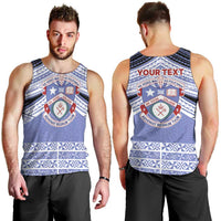 Personalised Tonga Apifoou College Men Tank Top Polynesian Ngatu Tribal LT9 - Polynesian Pride