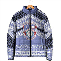 Personalised Tonga Apifoou College Padded Jacket Polynesian Ngatu Tribal LT9 - Polynesian Pride