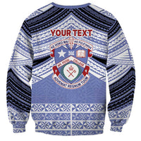Personalised Tonga Apifoou College Sweatshirt Polynesian Ngatu Tribal LT9 - Polynesian Pride