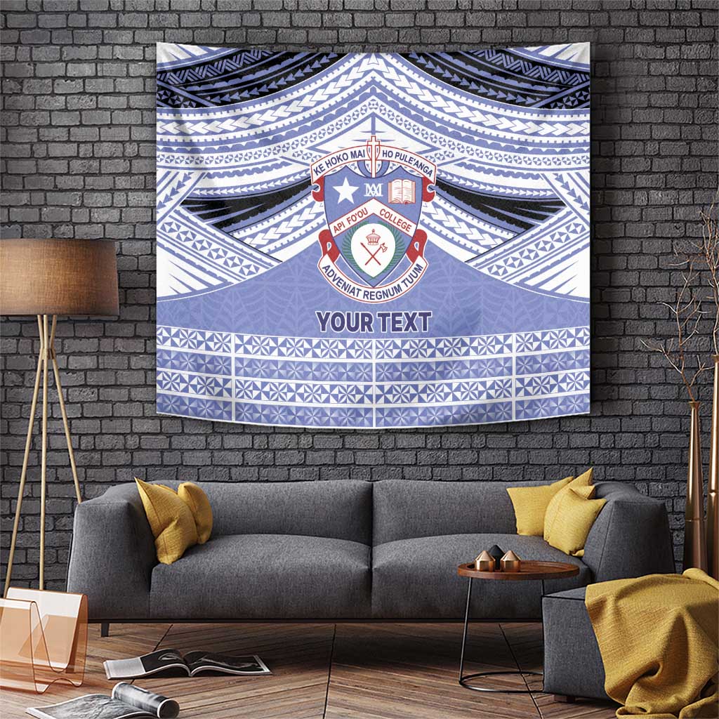 Personalised Tonga Apifoou College Tapestry Polynesian Ngatu Tribal