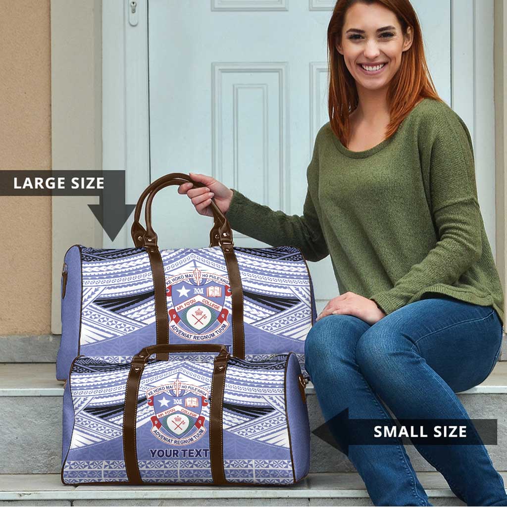 Personalised Tonga Apifoou College Travel Bag Polynesian Ngatu Tribal - Polynesian Pride